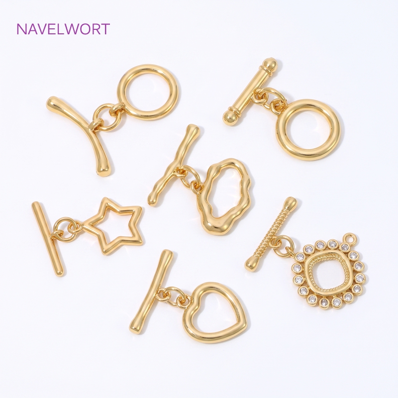 Toggle Clasp Gold - тоглы тоггл для бижутерии,Замок тоггл круглый,Застежки-тогглы