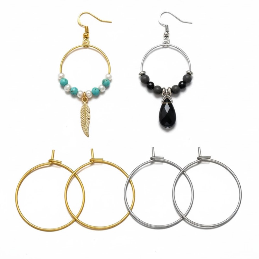 Jewelry Making Hoops - 50 шт. 316 нержавеющая сталь, 15,