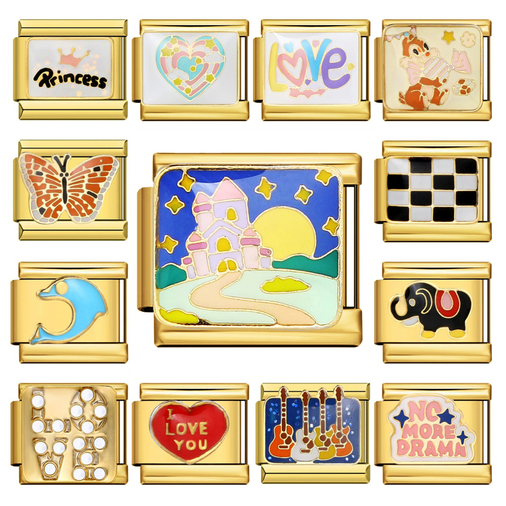 Jewelry Making Newcastle - URING New Tide золотого цвета, замок-бабочка,