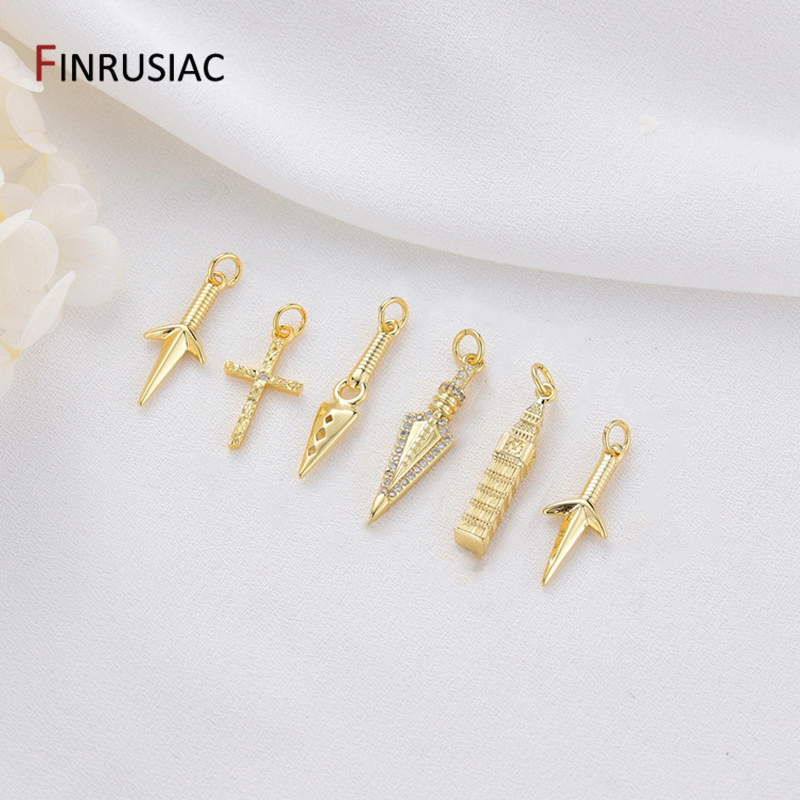 Jewelry Making London - Позолоченные 14-каратным золотом латунные подвески в