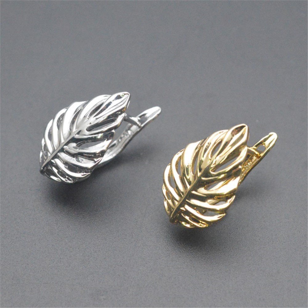 Jewelry Making Hoops - 1/2 шт. позолоченные 18-каратным золотом латунные