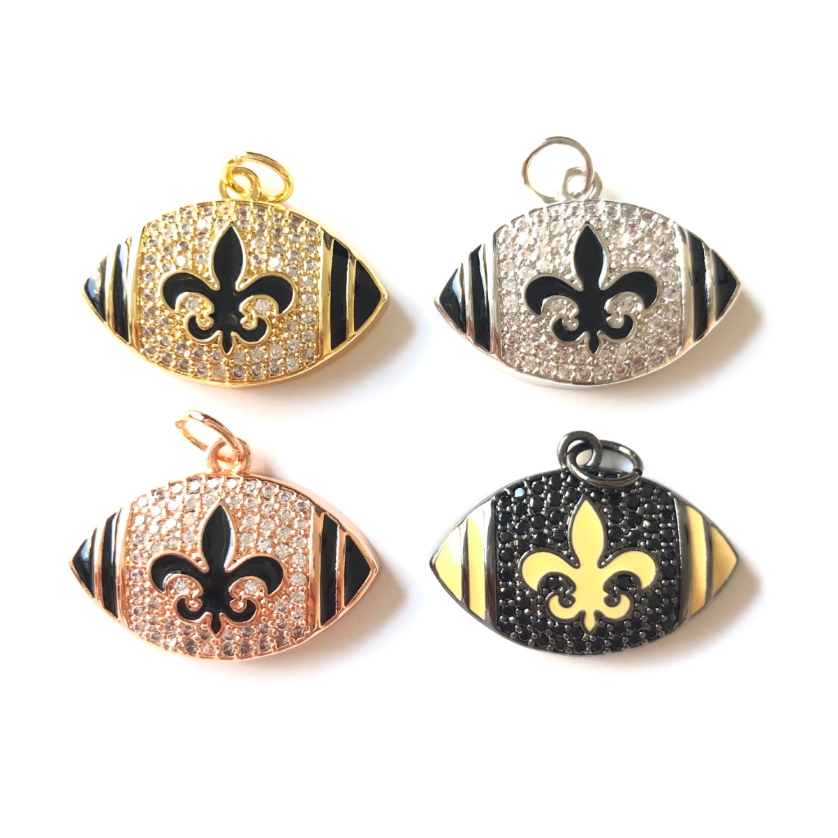 5 шт. подвесок «Флёр де Лис» в – обзор и цена Jewelry Making New Orleans