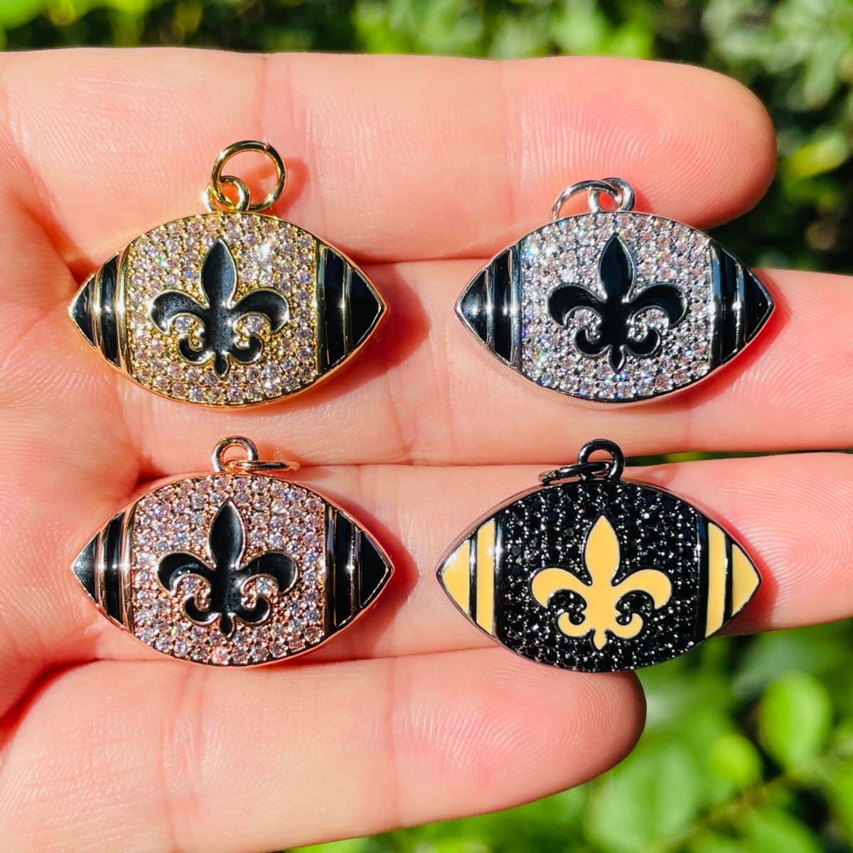 5 шт. подвесок «Флёр де Лис» в – обзор и цена Jewelry Making New Orleans