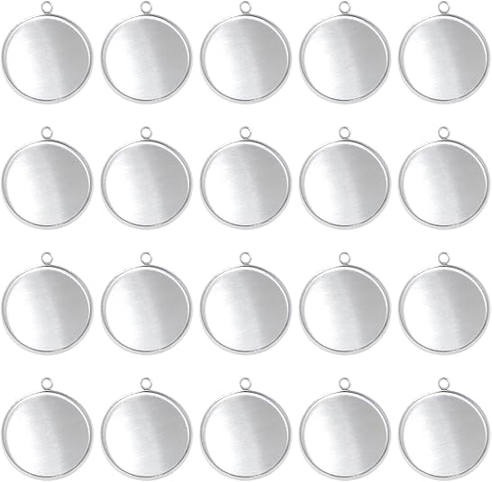 20 шт., круглые заготовки из н – обзор и цена Pendant Blank Bezel