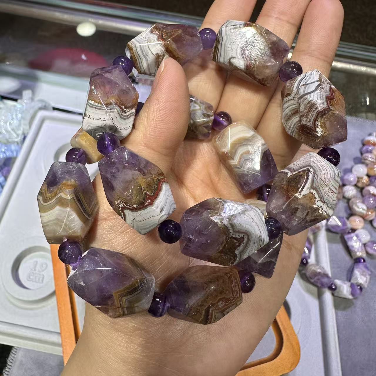 Браслет из натурального агата  – обзор и цена Crystal Bead Mix