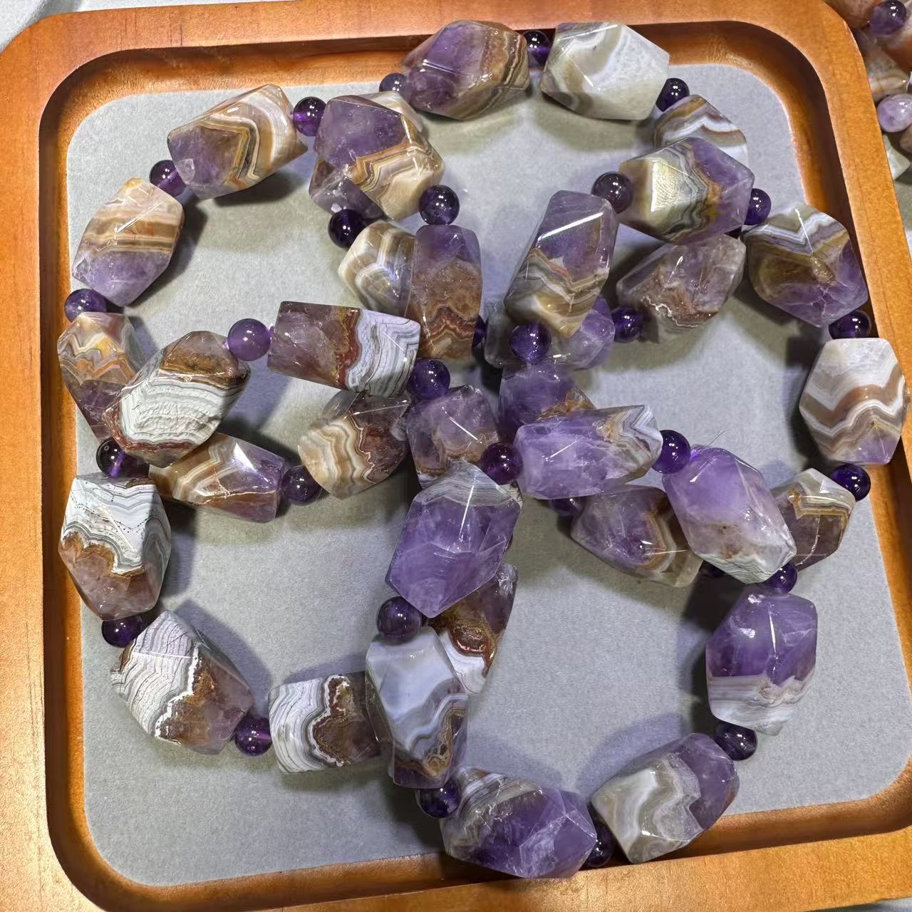 Браслет из натурального агата  – обзор и цена Crystal Bead Mix