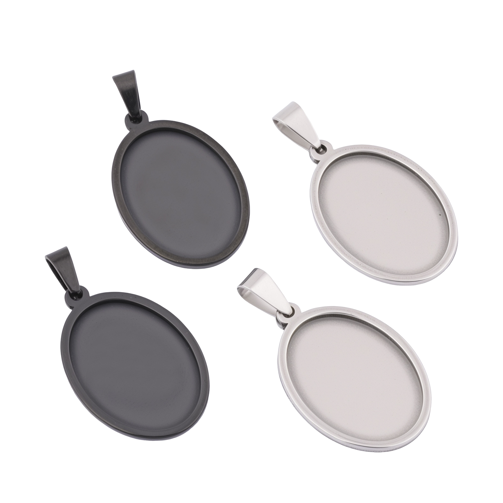 5 шт. черных овальных основ дл – обзор и цена Pendant Blank Bezel