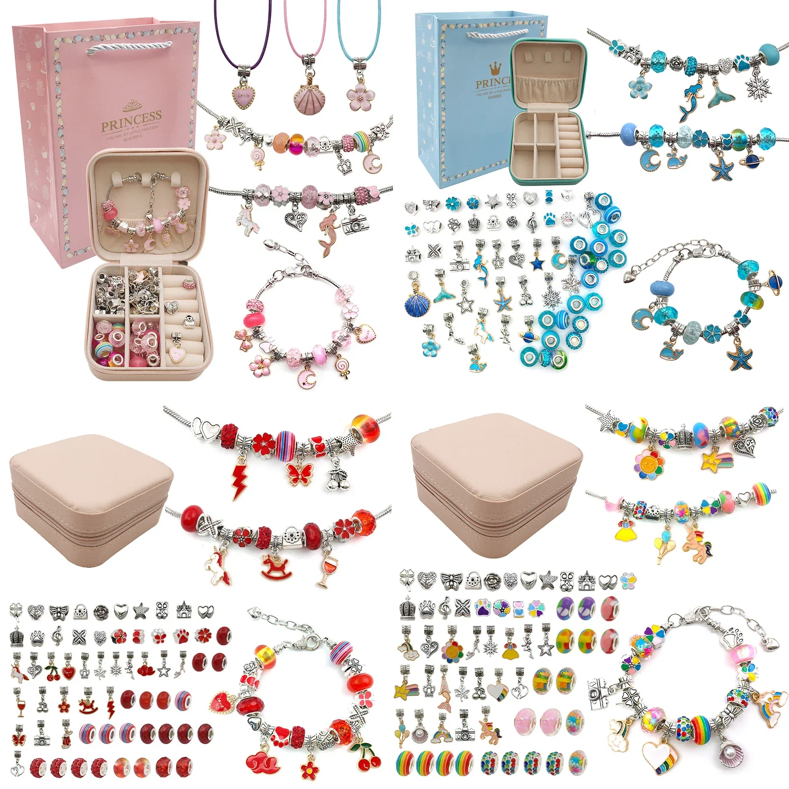Детский комплект для девочек,  – обзор и цена Jewelry Making Kits For Girls