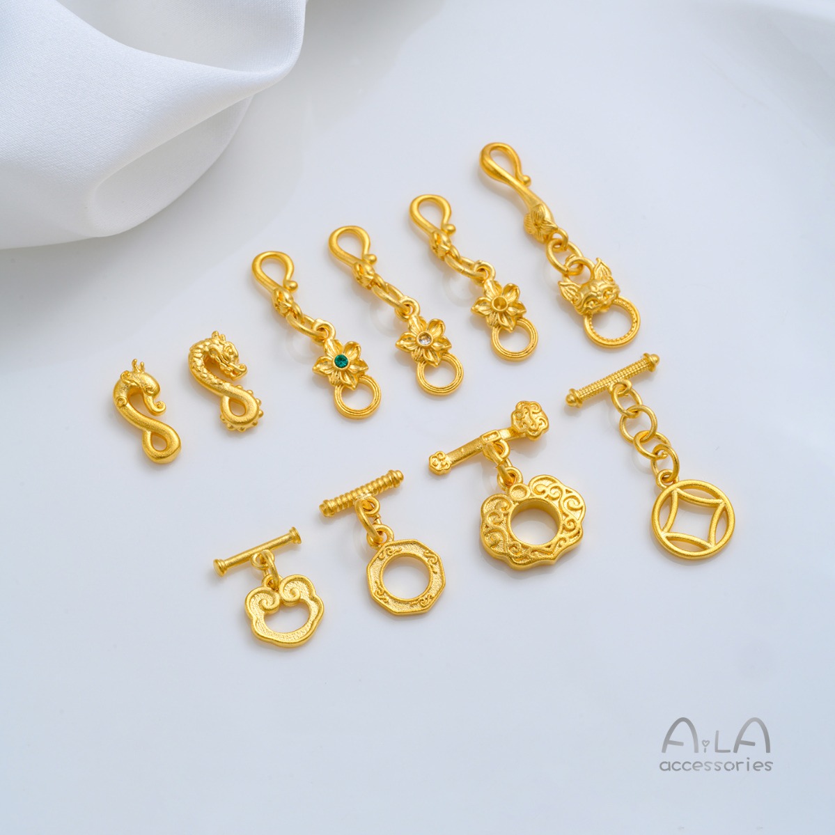 Латунная застежка-тогл с позол – обзор и цена Toggle Clasp Gold