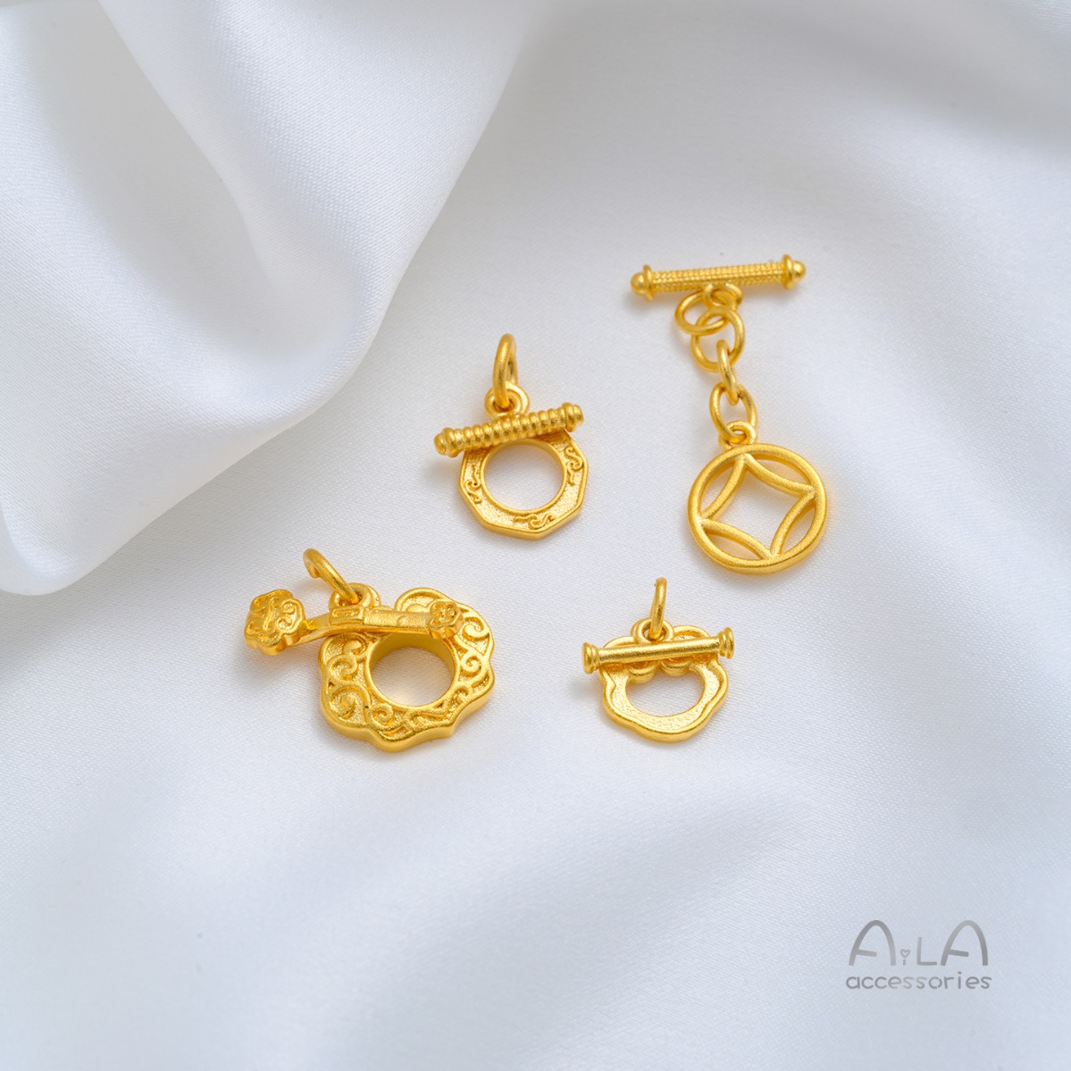 Латунная застежка-тогл с позол – обзор и цена Toggle Clasp Gold