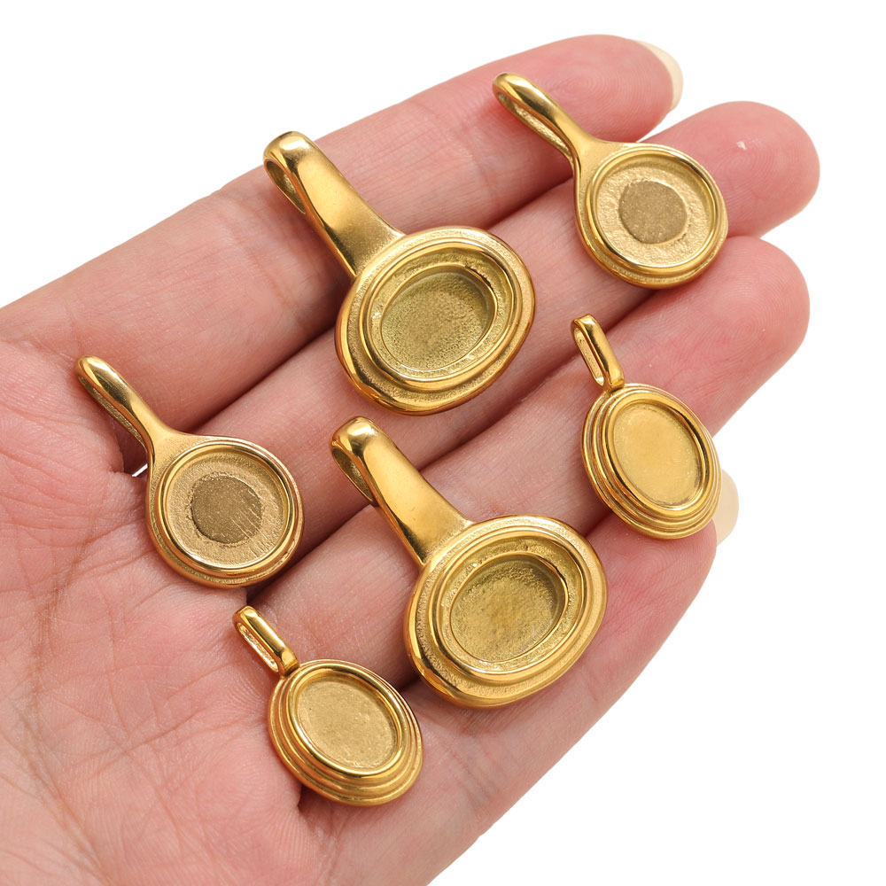 5 шт., круглые овальные поднос – обзор и цена Pendant Blank Bezel
