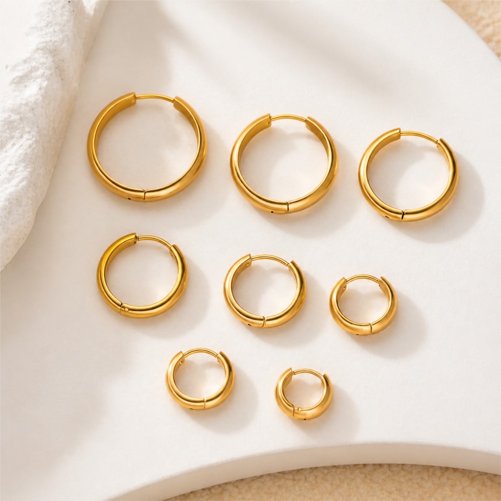 4 шт. круглых серег-кольец из  – обзор и цена Jewelry Making Hoops
