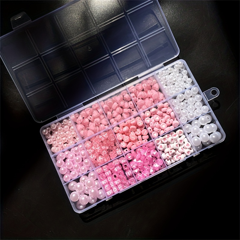 Набор из 10 розовых акриловых  – обзор и цена Jewelry Making Kit For Beginners