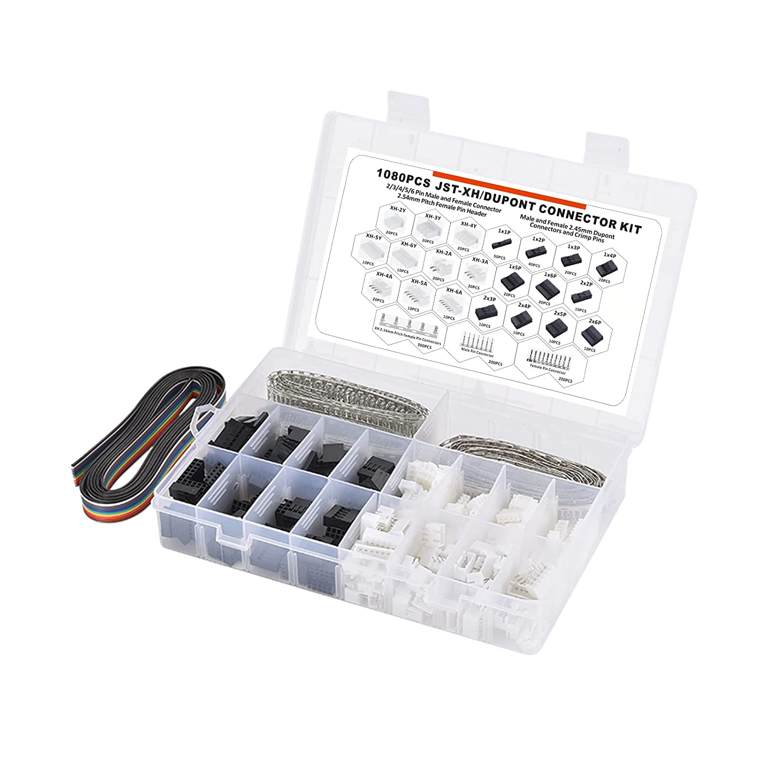 Комплект клемм Dupont/JST-XH,  – обзор и цена Head Pin Assorted