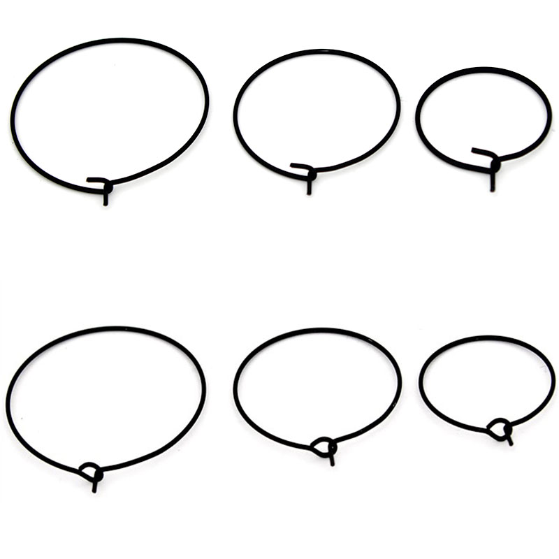 20 шт. 20 мм 25 мм 30 мм черны – обзор и цена Jewelry Making Hoops