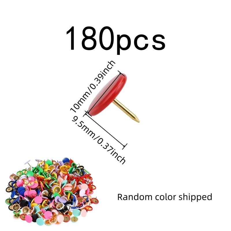 180 шт. кнопок-гвоздиков с кру – обзор и цена Head Pin Assorted