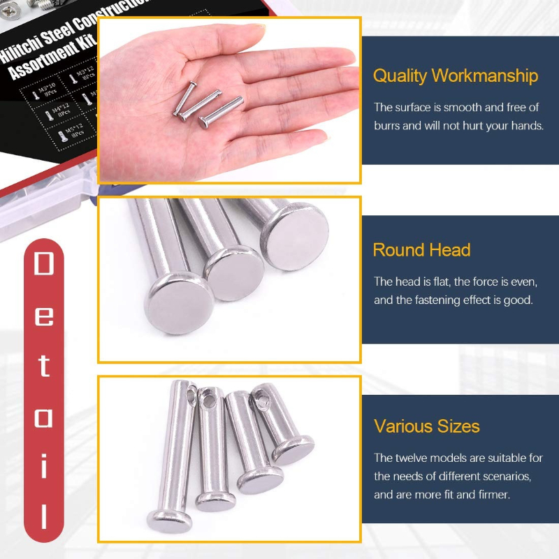 Набор из 96 штифтов из нержаве – обзор и цена Head Pin Assorted