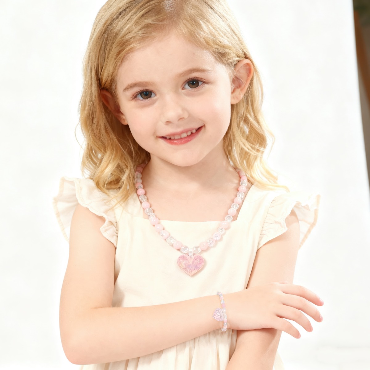Розовый блестящий комплект укр – обзор и цена Jewelry Making Kits For Girls