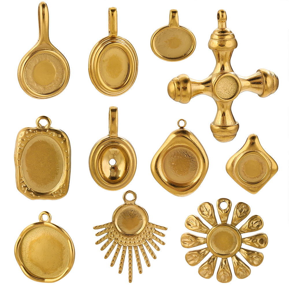4-5 шт., золотые подвески из н – обзор и цена Pendant Blank Bezel