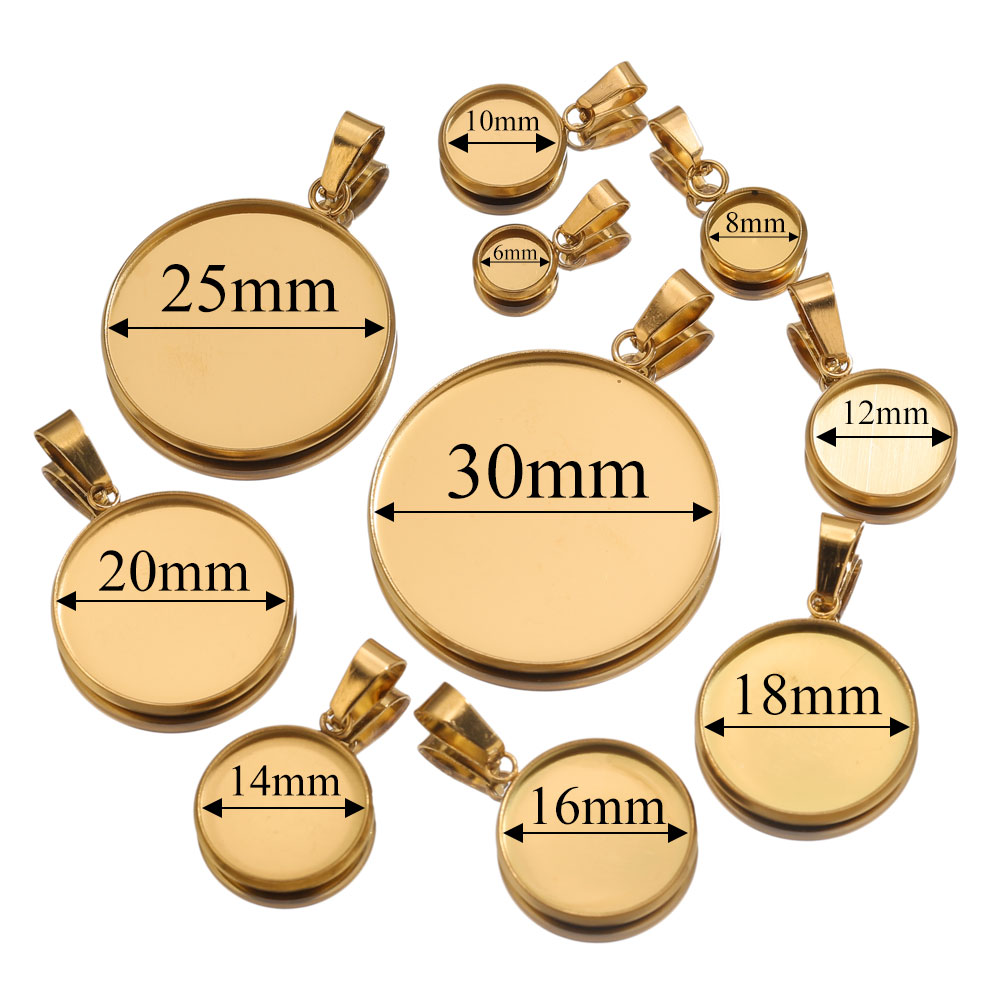 10 шт., золотые подвески из не – обзор и цена Pendant Blank Bezel