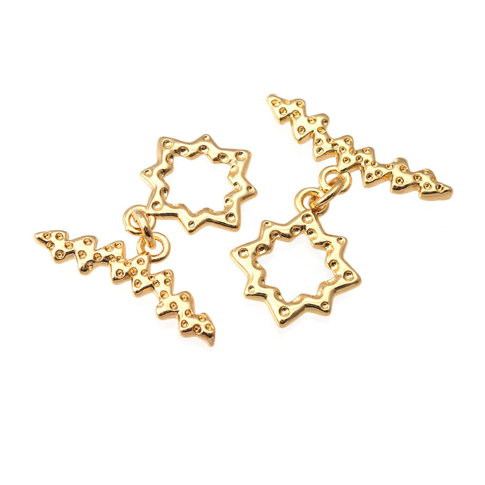Застежки-тогглы квадратной фор – обзор и цена Toggle Clasp Gold