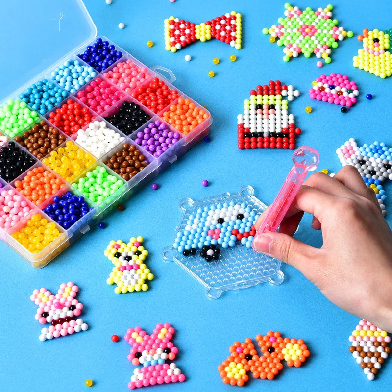 1000 шт./коробка, детская игру – обзор и цена Crystal Bead Mix