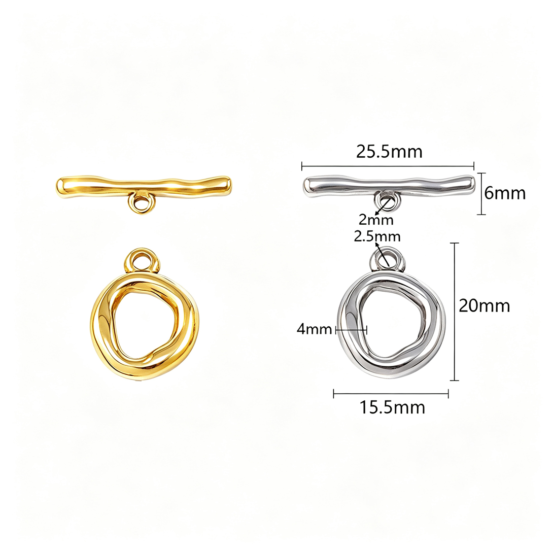 3 комплекта застежек-тогглов и – обзор и цена Toggle Clasp Gold
